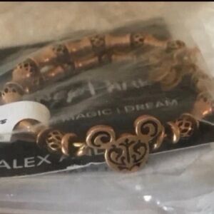 Disney parks x Alex and ani Mickey Mouse filigree icon wrap bangle
